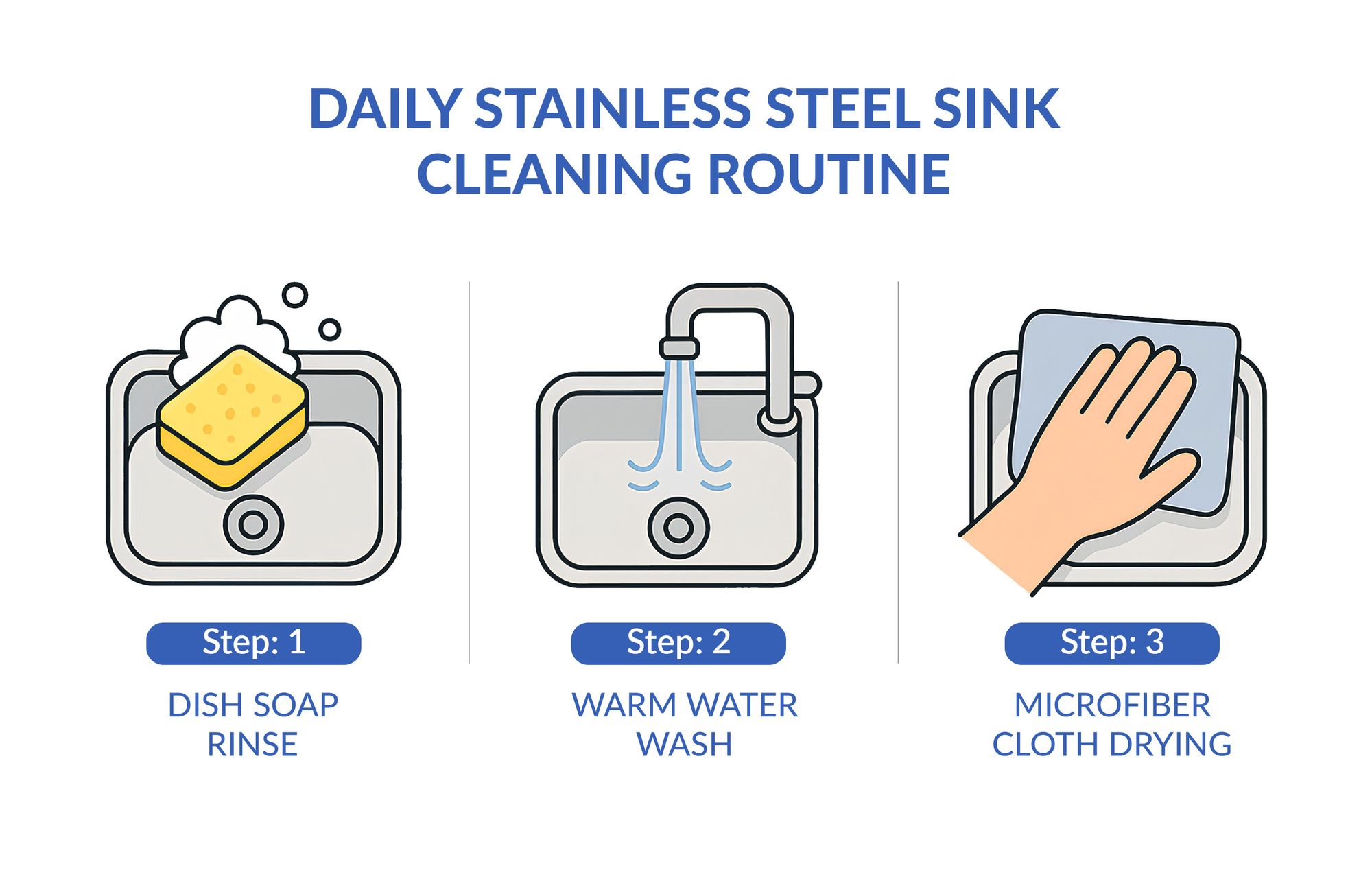 Daily Stainless Steel Sink Cleaning Routine