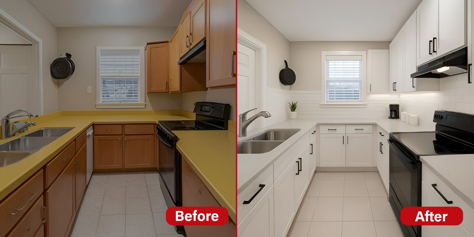 Renter’s Kitchen Makeover- Before & After