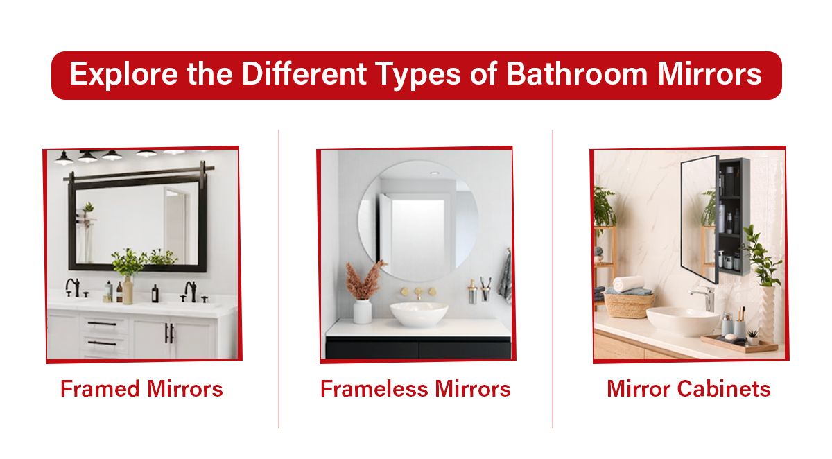 Explore the Different Types of Bathroom Mirrors at DK Hardware