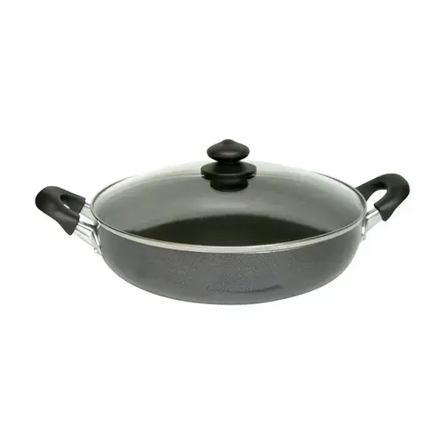 Casserole with lid Aluminum 12" 5.2 qt Black Black Casserole with lid Aluminum 12" 5.2 qt Black Black