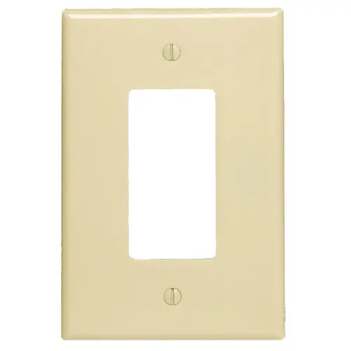 Decora 1-Gang Plastic Oversized Rocker Decorator Wall Plate, Ivory Decora 1-Gang Plastic Oversized Rocker Decorator Wall Plate, Ivory