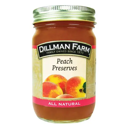 Preserves All Natural Peach 16 oz Jar - pack of 6 Preserves All Natural Peach 16 oz Jar - pack of 6