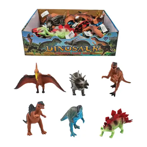 Animal Figures Dinosaur Plastic/Rubber Assorted - pack of 30 Animal Figures Dinosaur Plastic/Rubber Assorted - pack of 30