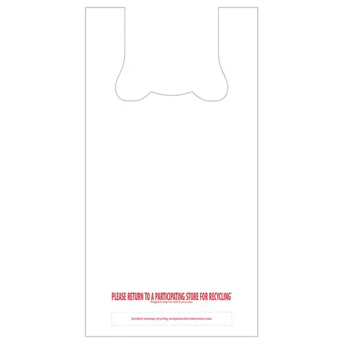 Plain T-Shirt Bag 22" H X 6.5" W X 11.5" L Plastic Brown Plain T-Shirt Bag 22" H X 6.5" W X 11.5" L Plastic Brown