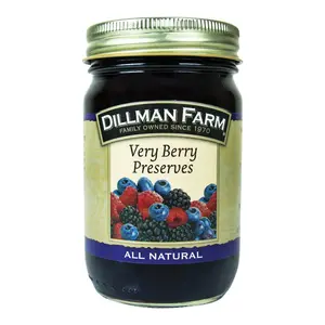 Dillman Farm 22261 Preserves All Natural Raspberries, Blueberries, Blackberries 16 oz Jar