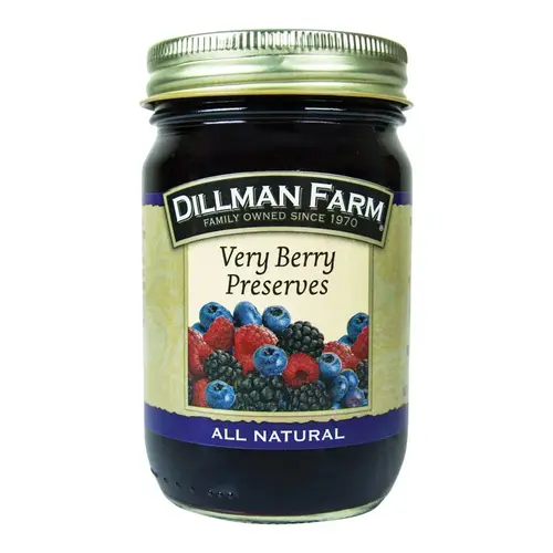 Preserves All Natural Raspberries, Blueberries, Blackberries 16 oz Jar Preserves All Natural Raspberries, Blueberries, Blackberries 16 oz Jar