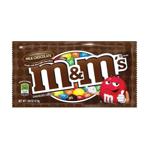 Chocolate Candies M&M's Milk Chocolate 1.69 oz Chocolate Candies M&M's Milk Chocolate 1.69 oz