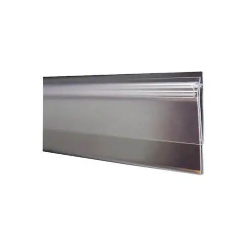 Bin Tag Holder 0.3125" H X 1.6875" W X 47.6875" L Clear Snap In Gripper Plastic Clear Pack of 50 Bin Tag Holder 0.3125" H X 1.6875" W X 47.6875" L Clear Snap In Gripper Plastic Clear Pack of 50