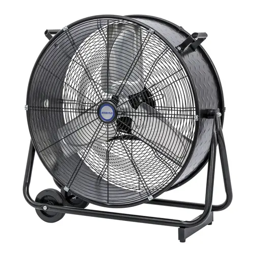 Drum Fan 29.9" H X 24" D 2 speed Powder-Coated Steel Drum Fan 29.9" H X 24" D 2 speed Powder-Coated Steel