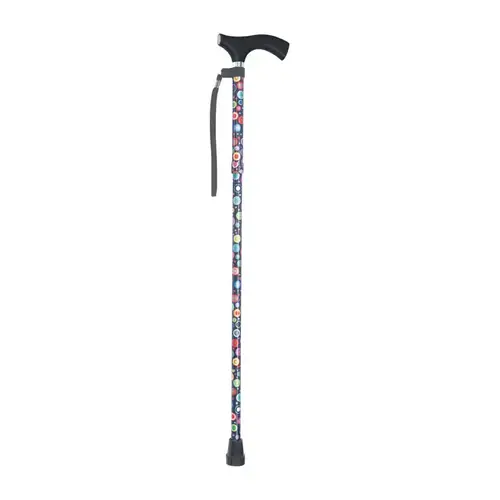 Aluminum Adjustable Folding Walking Stick Canes - Bubbles Black Aluminum Adjustable Folding Walking Stick Canes - Bubbles Black