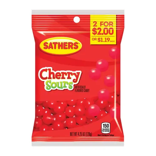 Sour Balls Cherry 4-1/4 oz Sour Balls Cherry 4-1/4 oz