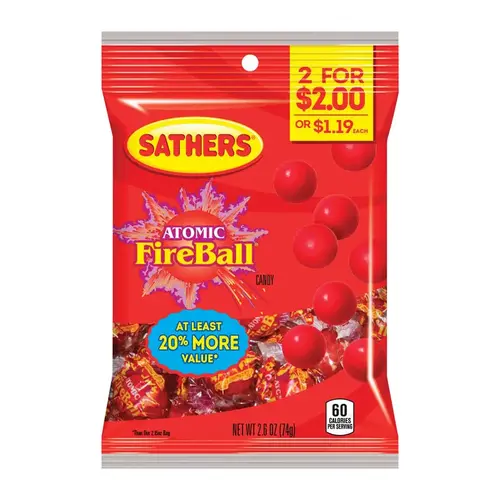 Hard Candy Atomic Fireball - pack of 12 Hard Candy Atomic Fireball - pack of 12