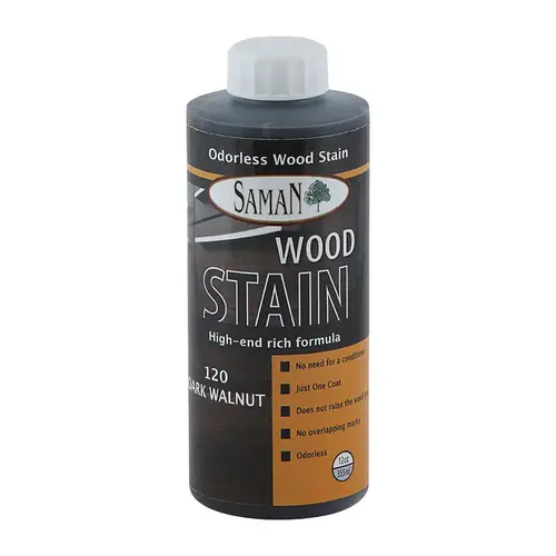 Wood Stain Semi-Transparent Dark Walnut Water-Based 12 oz Dark Walnut Wood Stain Semi-Transparent Dark Walnut Water-Based 12 oz Dark Walnut