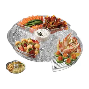 Prodyne AB-5 Tray Clear Plastic Appetizer Clear