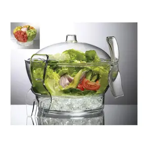 Prodyne CB-3 Bowl on Ice Clear Crystal Salad bowl and server Clear