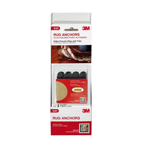 Rug Anchor 3.9 ft. W X 8.8 ft. L Vinyl Indoor Black Rug Anchor 3.9 ft. W X 8.8 ft. L Vinyl Indoor Black