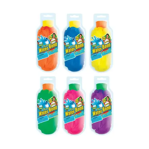 Water Balloons Rubber Assorted 100 pc Assorted