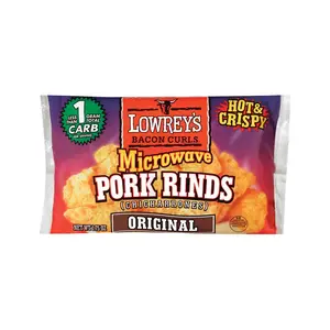 Lowrey's 80120-XCP18 Microwave Pork Rinds Lowrey's Bacon 1.75 oz Bagged - pack of 18