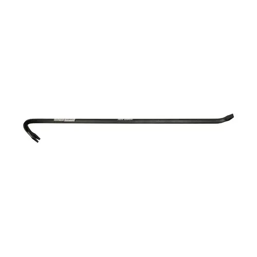 Gooseneck Wrecking Bar, 3/4 in W x 36 in L, Nail Puller/Chisel End