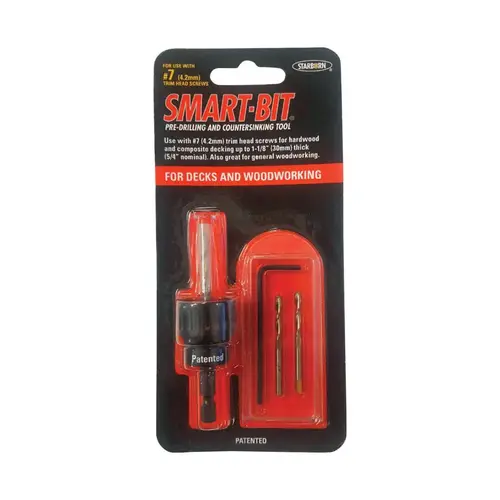 Pre-Drilling and Countersinking Tool Smart-Bit #7 Stainless Steel Pre-Drilling and Countersinking Tool Smart-Bit #7 Stainless Steel