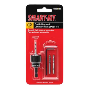Starborn BDA146 Pre-Drilling and Countersinking Tool Smart-Bit #10 Stainless Steel