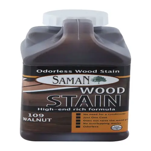 Wood Stain Semi-Transparent Walnut Water-Based 32 oz Walnut Wood Stain Semi-Transparent Walnut Water-Based 32 oz Walnut