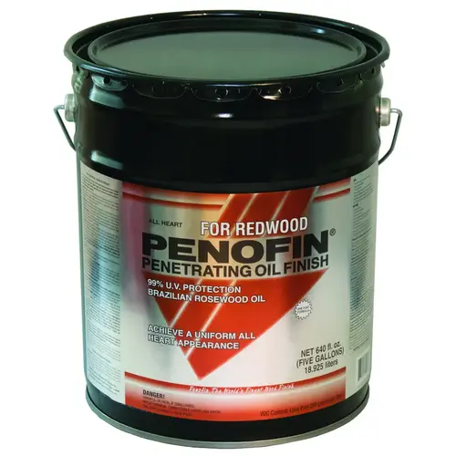 Penetrating Wood Stain All Heart Transparent Redwood Oil-Based 5 gal Redwood Penetrating Wood Stain All Heart Transparent Redwood Oil-Based 5 gal Redwood