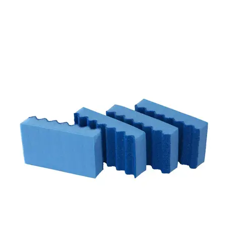 Non-Scratch Sponge, 4-1/4 in L, 2-1/2 in W, 1 in Thick Pair Blue Non-Scratch Sponge, 4-1/4 in L, 2-1/2 in W, 1 in Thick Pair Blue