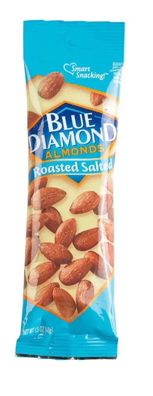 Blue Diamond Almonds Roasted Salted 1.5 oz Bagged - pack of 12 05180-XCP12