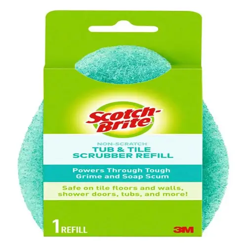 Shower Scrubber Refill Scotch-Brite Non-Scratch For Bath and Tile Blue - pack of 6 Shower Scrubber Refill Scotch-Brite Non-Scratch For Bath and Tile Blue - pack of 6