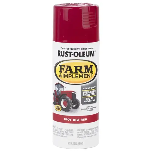 Farm & Implement Specialty Indoor and Outdoor Gloss Troy Bilt Red 12 oz Troy Bilt Red Farm & Implement Specialty Indoor and Outdoor Gloss Troy Bilt Red 12 oz Troy Bilt Red