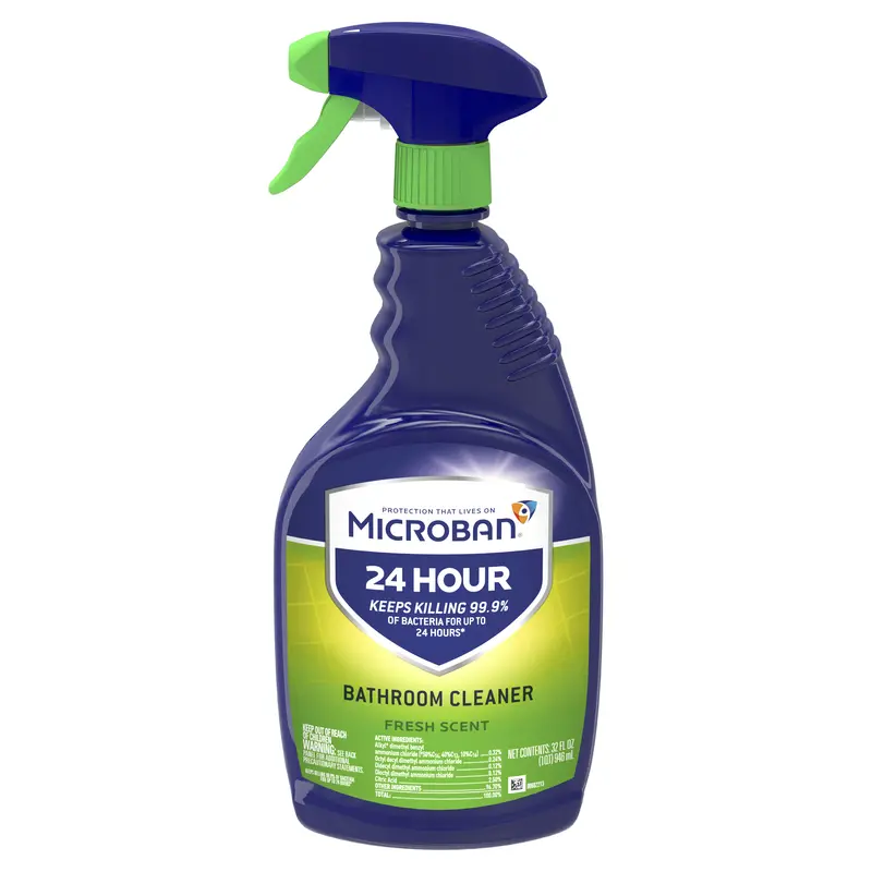 MICROBAN Bathroom Cleaner Fresh Scent 32 oz - pack of 6 48621-XCP6