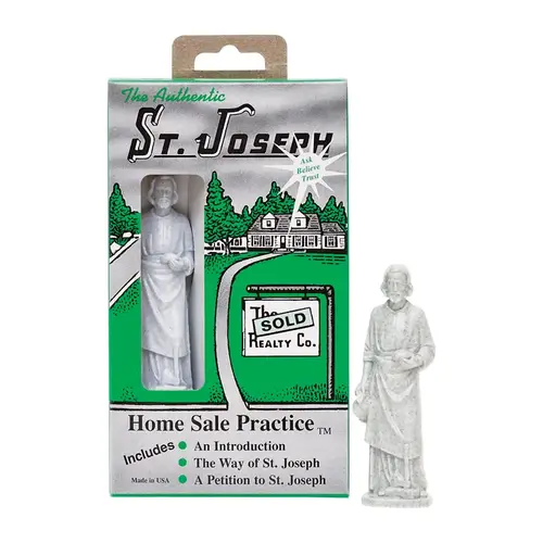 St. Joseph Statue Home Sale Practice Religious Plastic Statue Gray St. Joseph Statue Home Sale Practice Religious Plastic Statue Gray