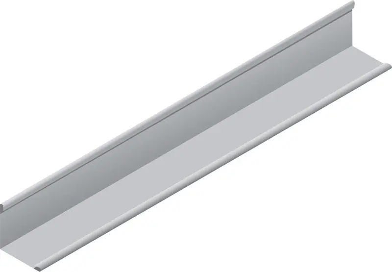 USG Donn Brand Wall Mounting SM7 144 L X 0.875 W Hemmed White - pack of 40 213805-XCP40