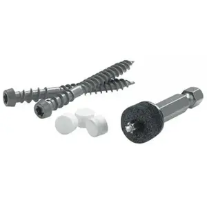 Cortex ATCTL50LF275 Deck Screws and Plugs Kit Azek 2-3/4" L Torx TTAP Trim Head Smooth