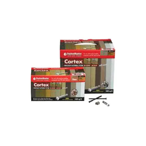 Deck Screws and Plugs Kit Cortex 2-3/4" L Torx Ttap Star Head Winchester Gray Deck Screws and Plugs Kit Cortex 2-3/4" L Torx Ttap Star Head Winchester Gray