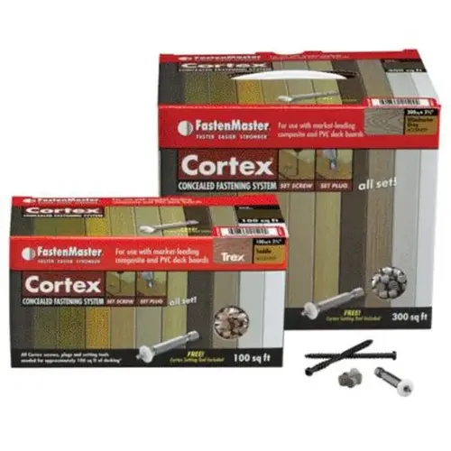 Hidden Deck Fastener Cortex 2.5" L Torx TTAP Star Head 1050 lb Brownstone