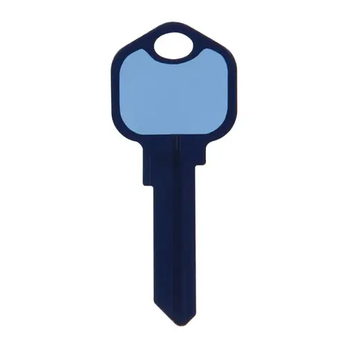 Universal Key Blank Write-On-It House/Padlock Single Blue - pack of 8 Universal Key Blank Write-On-It House/Padlock Single Blue - pack of 8