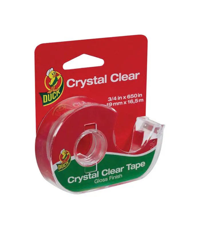 DUCK Gift Wrapping Tape 3/4 W X 650 L Clear Clear - pack of 12 1062650-XCP12 DUCK Gift Wrapping Tape 3/4 W X 650 L Clear Clear - pack of 12 1062650-XCP12