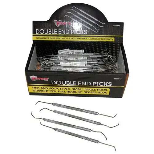 Double Ended Picks Max Force Tools Stainless Steel - pack of 80