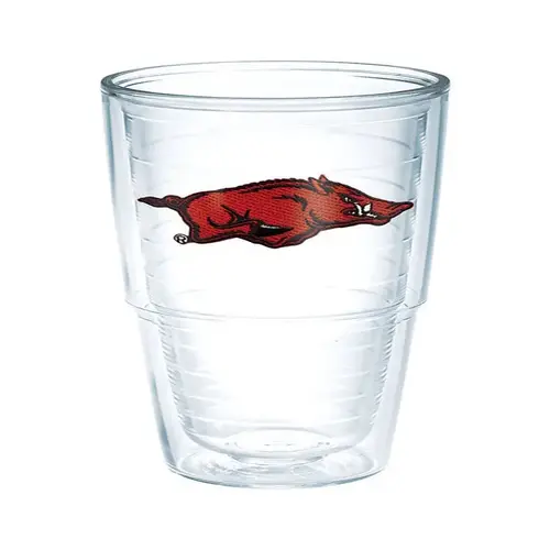 Tumbler Collegiate 24 oz Arkansas Razorbacks Clear BPA Free Clear Tumbler Collegiate 24 oz Arkansas Razorbacks Clear BPA Free Clear