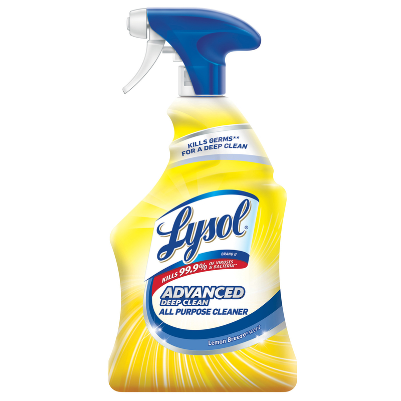 LYSOL 1920000351 All Purpose Cleaner Advanced Deep Clean Lemon Breeze Scent Liquid 32 oz