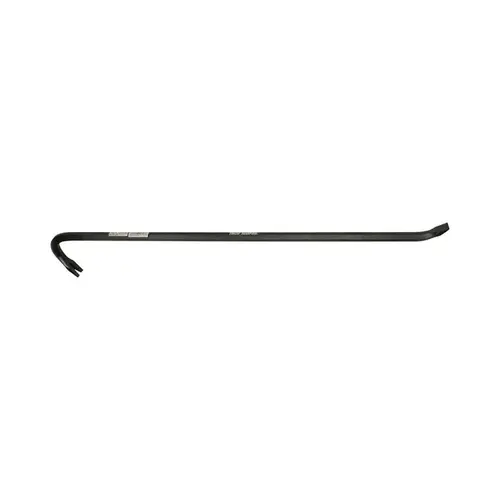 Gooseneck Wrecking Bar, 3/4 in W x 24 in L, Nail Puller/Chisel End