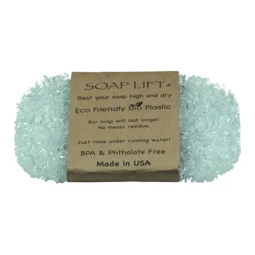 Bar Soap Saver Blue Plastic Blue
