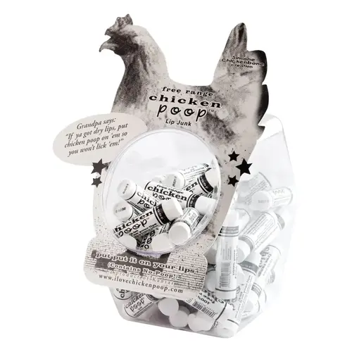 Lip Balm Chicken Poop Lip Junk Lavender Scent 0.15 oz - pack of 72 Lip Balm Chicken Poop Lip Junk Lavender Scent 0.15 oz - pack of 72