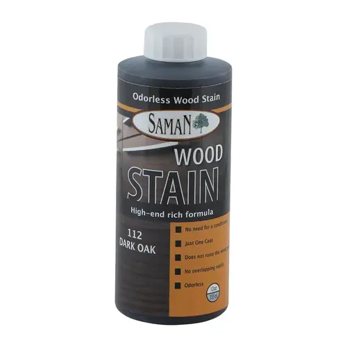 Wood Stain Semi-Transparent Dark Oak Water-Based 12 oz Dark Oak