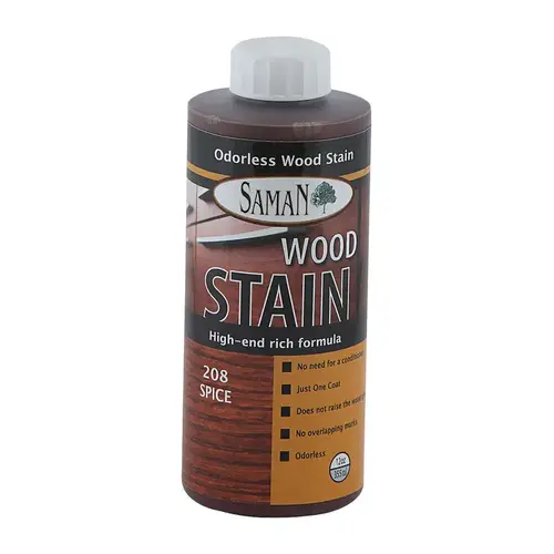 Wood Stain Semi-Transparent Spice Water-Based 12 oz Spice