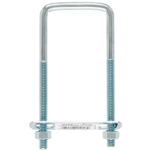 Square Bend U Bolt 5/16" S X 2" W X 4-3/4" L Coarse Zinc-Plated Steel Zinc-Plated - pack of 10 Square Bend U Bolt 5/16" S X 2" W X 4-3/4" L Coarse Zinc-Plated Steel Zinc-Plated - pack of 10