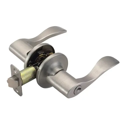 Entry Lever Springdale Wave Satin Nickel 1-3/4" Satin Nickel