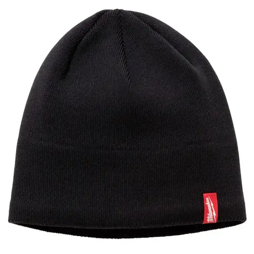 Beanie Fleece Lined Black One Size Fits All Black